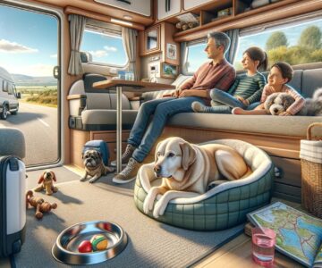 Советы по путешествию с собаками в автодоме и караване